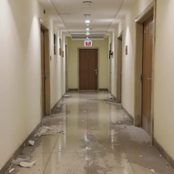 Постремонтная уборка в гостиничном корпусе - до уборки